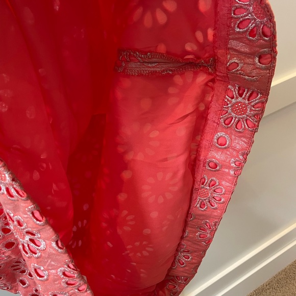 Maeve coral/silver summer dress - Picture 8 of 8